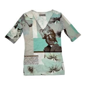 D.Exterior Top Mesh Vintage Butterfly Petal Gaultier Style Italy S